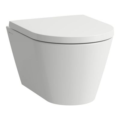8.2033.3.000.000.1 Laufen Kartell Унитаз подвесной 49x37x28.5см, укороченный, безободковый, цвет: белый