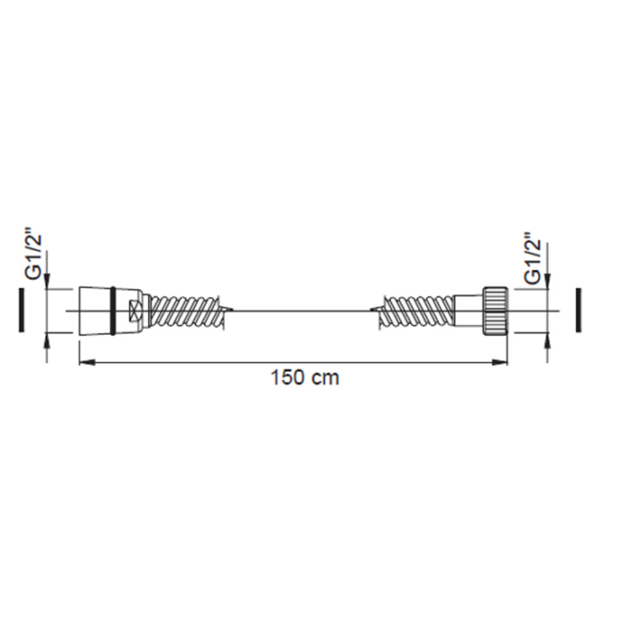 Carlo Frattini Wellness F2021OR Шланг для душа 1500 мм., металлический, цвет: золото F2021OR
