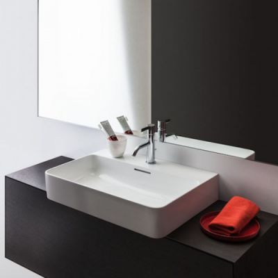 Laufen VAL Раковина 60х42х11.5 см, 1 отв., покрытие LLC, цвет: белый 8.1628.3.400.104.1