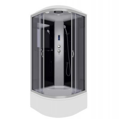 Душ.каб. NG-2507-14P (800х800х2150) высокий поддон(40см) стекло тонированное