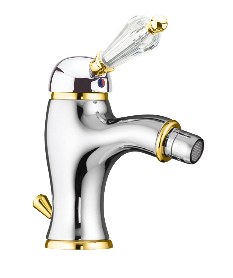 Смеситель для биде Fiore IMPERIAL-SKY  (SWAROVSKI®) 82CO5321, хром/золото