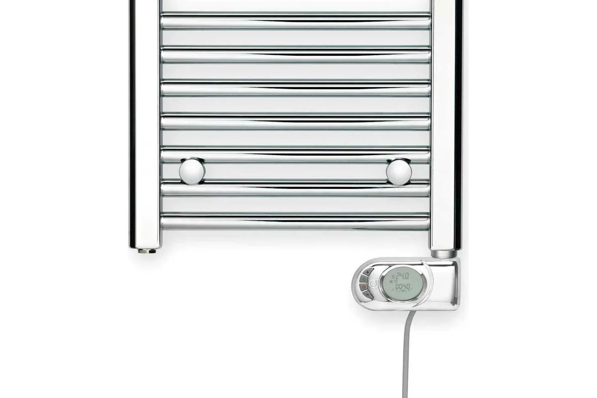 PBEZ-090-50/MQ Ral 9016 Zehnder Aura полотенцесушитель электрический 906х500, белый