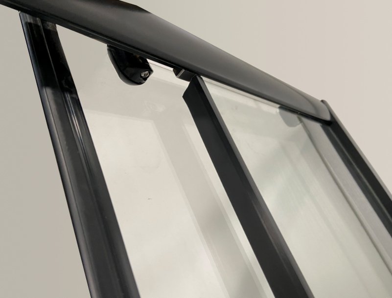 Niagara Eco Душ. уголок NG-018-14Q BLACK (1000х800х1950) низкий поддон(13см) стекло мозаика,