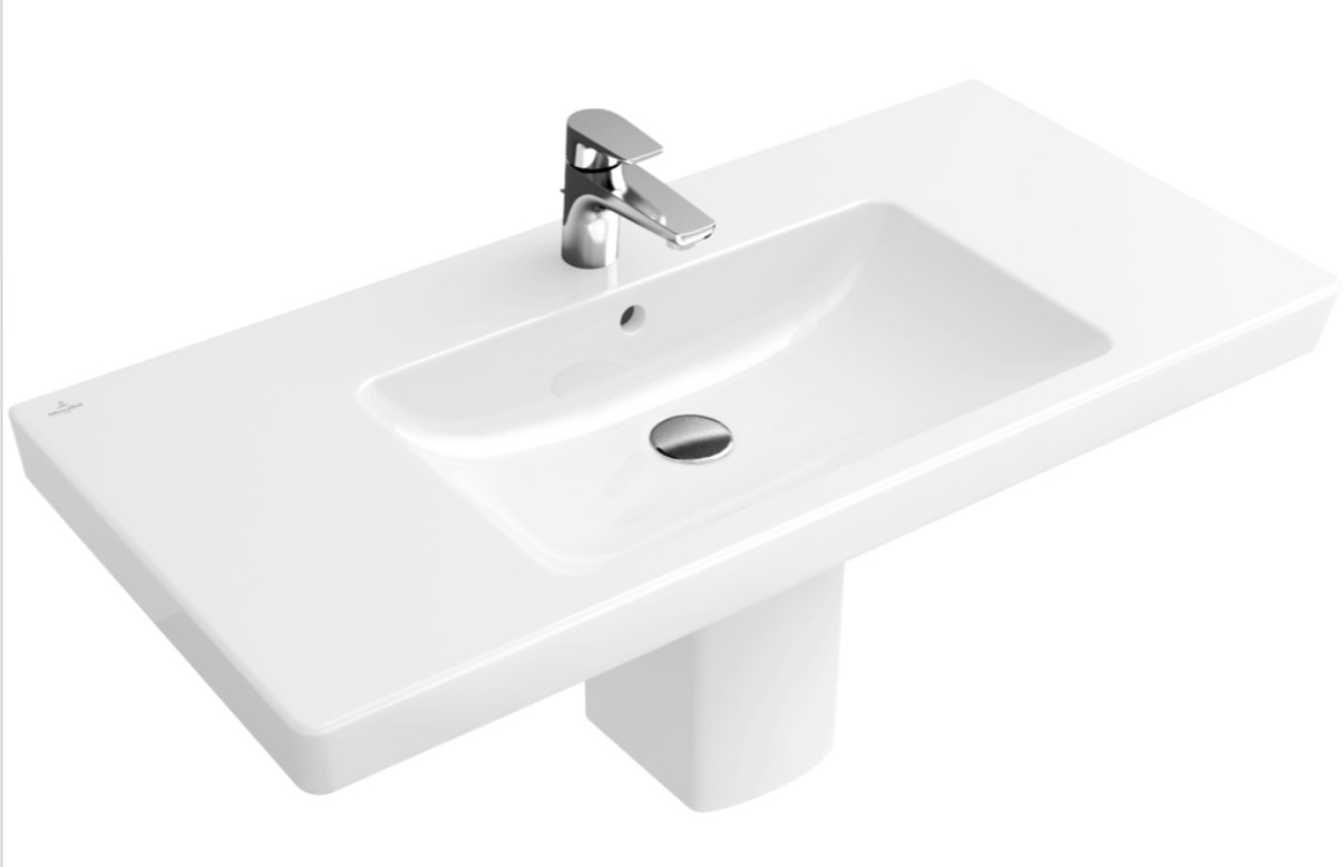 Тумба с раковиной Villeroy&Boch 2DAY2/SUBWAY 2.0 A99500E6+7175A001 glossy taupe