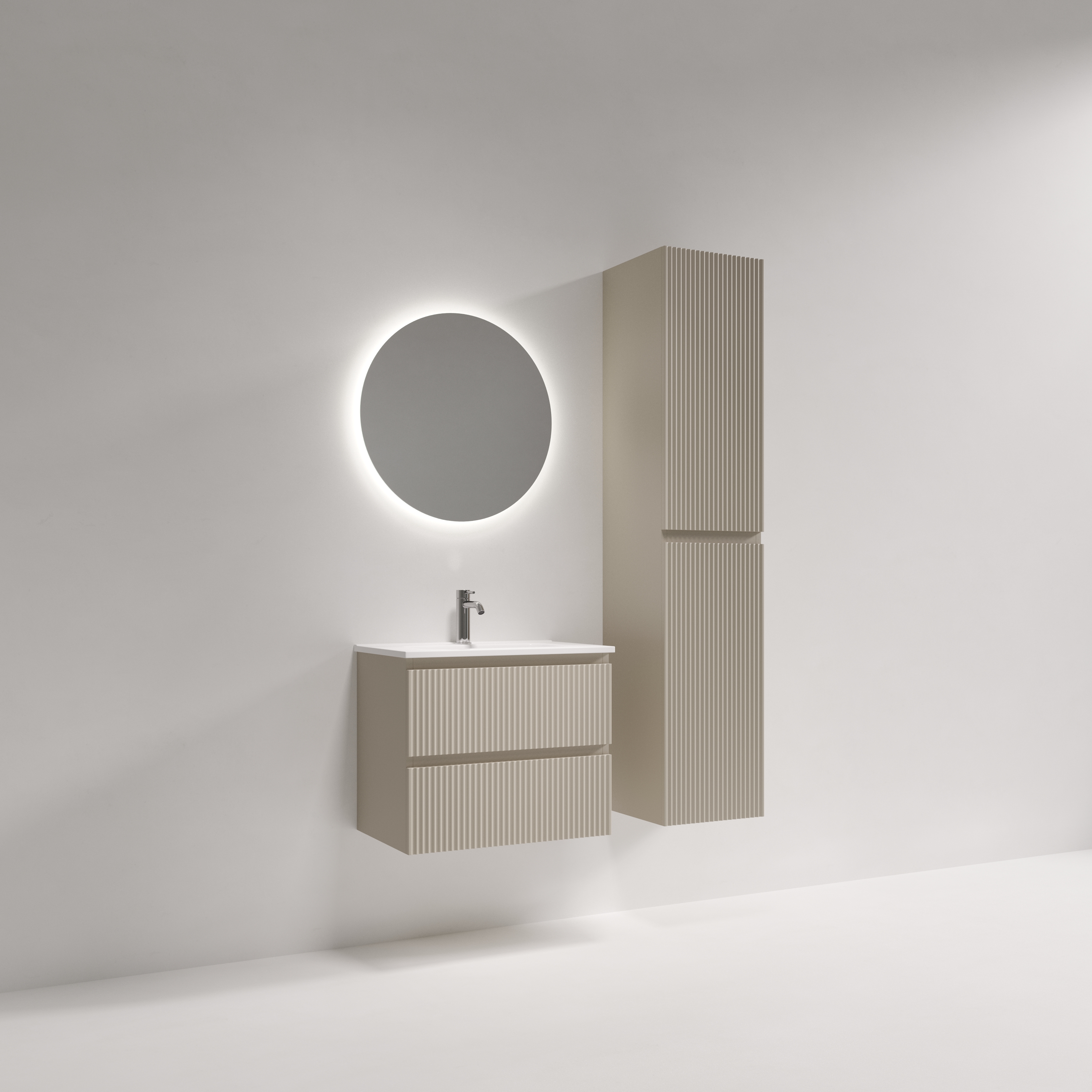 SNR60/39CE Ceramica Nova Тумба подвесная SANCOS Snob R 590х390, Beige Soft