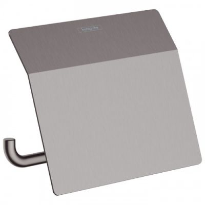 Hansgrohe AddStoris Держатель т/б с крышкой, цвет: шлифованный черный хром 41753340