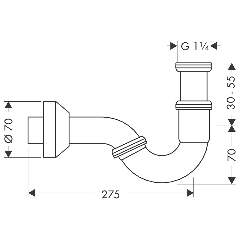 Сифон для биде Hansgrohe 55237000