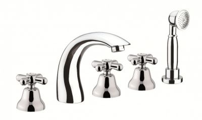 Смеситель на борт ванны Fiore MARGOT 26ZZ0608, бронза