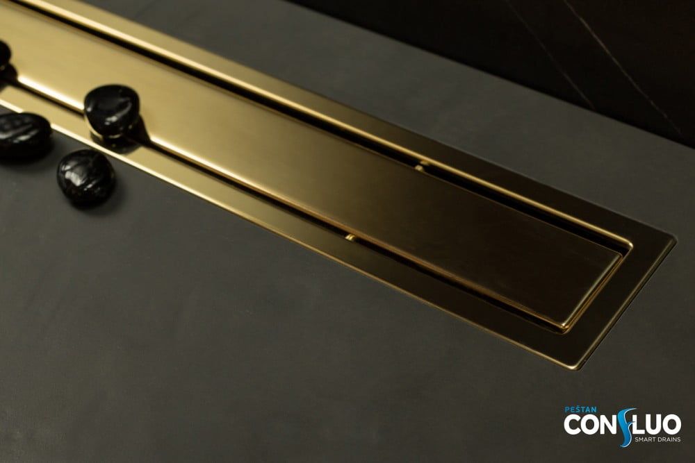 Линейный трап 650 мм PESTAN Confluo Premium Line Gold 13100053