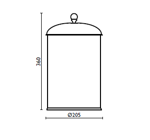 Ведро для мусора 8 л. Bagno & associati Folie FS 91652 золото