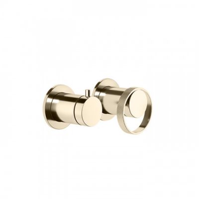Gessi Anello Смеситель для душа, встраиваемый, с переключателем на 2 потока, внешняя часть, цвет: Finox Brushed Nickel 63380#149
