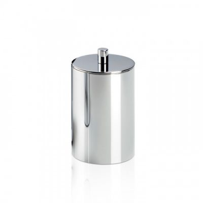 Decor Walther Tube BMD Баночка универсальная 6x11см, с крышкой, настольная, цвет: хром 542400