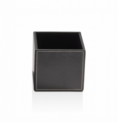 Decor Walther Brownie BOD1 Универсальная коробка 13x13x12.5см, настольная, цвет: черная кожа 930860