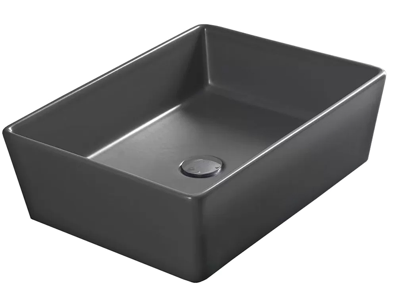 A0Y1VH08 HATRIA H.HOUR 11.00 S Раковина накладная 50x38, антрацит