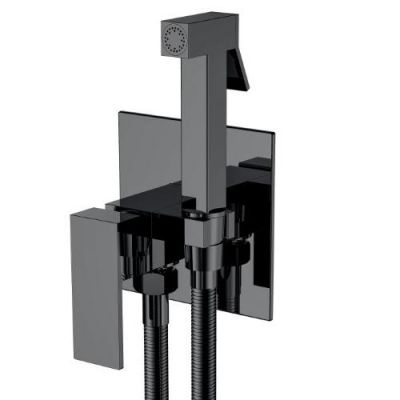 Смеситель гигиенический Boheme, QUBIC Shine Gun Metal 477-SGM