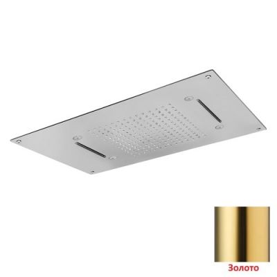 AquaElite верхний душ 70X40 с каскадом и распылением SF018A06Q золото