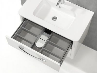 IBX PORC080SUN, керамическая раковина 80 см, цвет белый