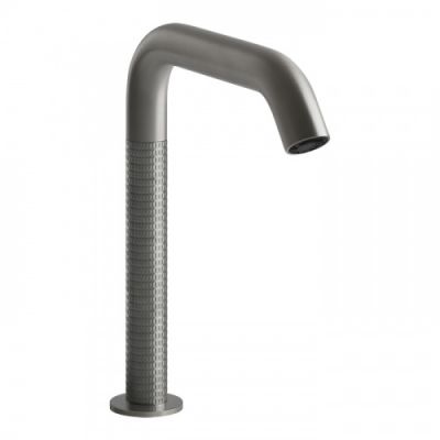 Gessi 316 Смеситель для раковины, 1 отв., электронный, с кран-фильтром для регулировки температуры и напора воды, цвет: Steel Brushed 54280#239