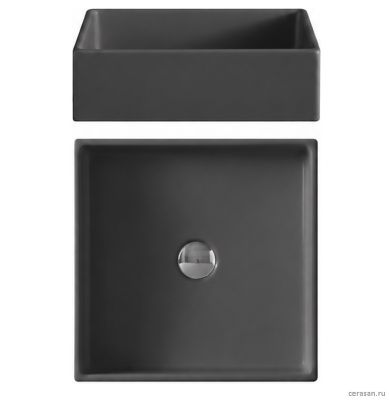 001 217 013 NIC Design Canale раковина накладная 400х400 мм, цвет Antracite