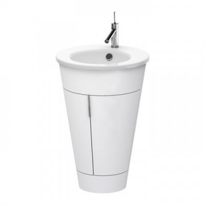 Duravit Starck 1 Тумба напольная 60x56xh82.5см, с раковиной , подсветка LED, цвет: white satin matt S1952003636