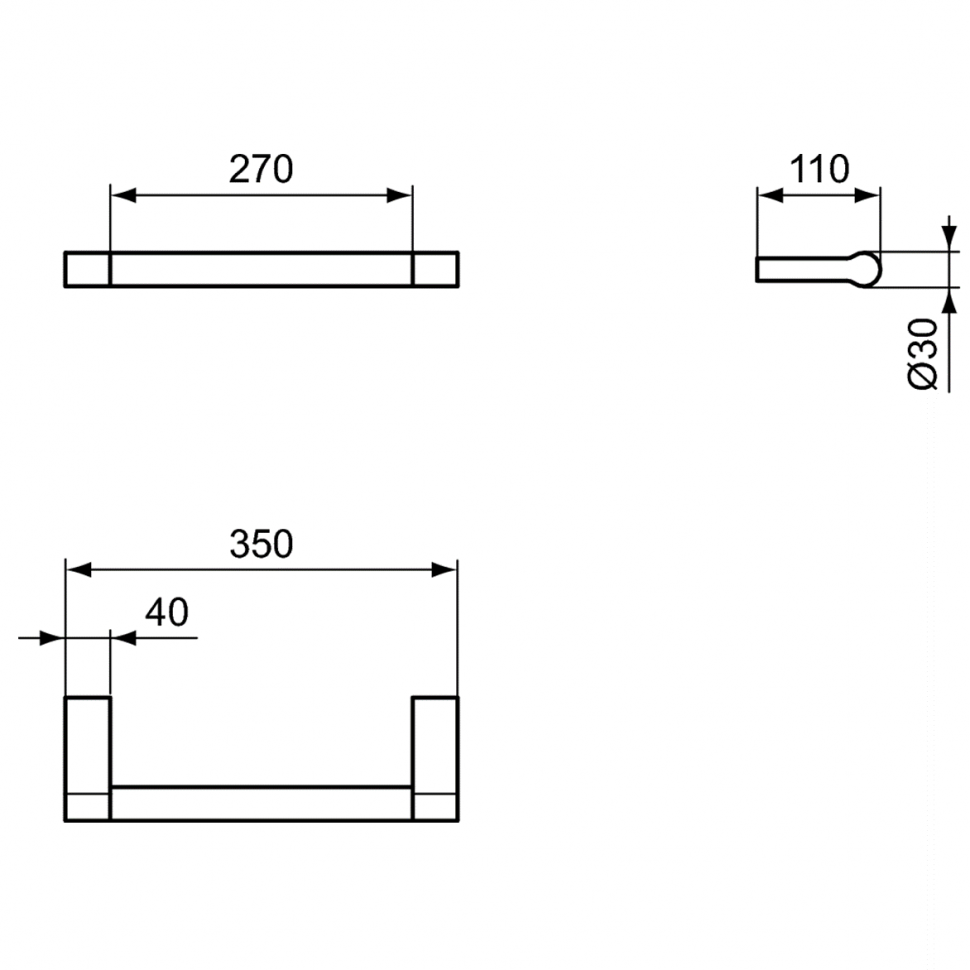 Поручень 35 см Ideal Standard  CONNECT A9159AA
