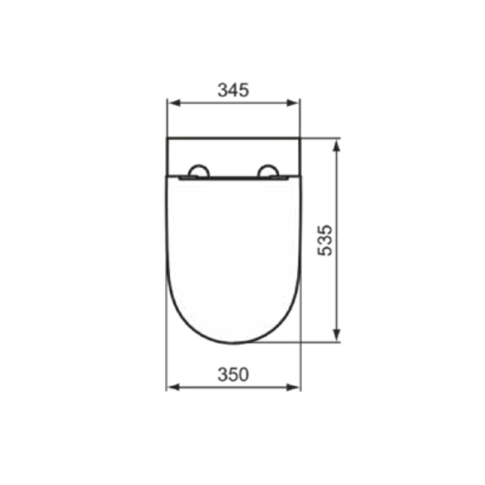 T572401 Ideal Standard I.life O Сиденье с микролифтом, ультратонкое, быстросъемное, цвет: белый