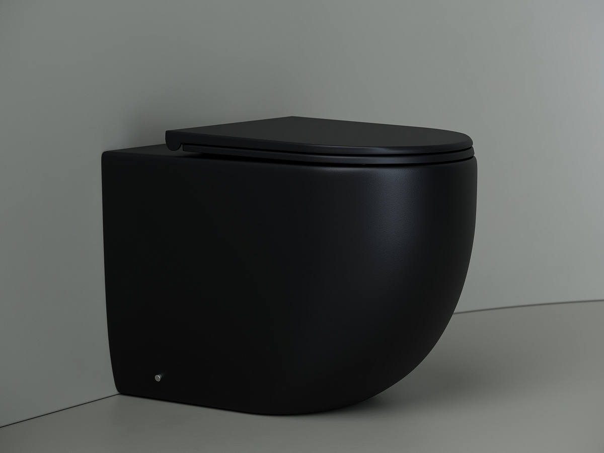 Напольный приставной унитаз Metropol Rimless CN4004MB