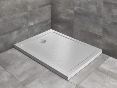 Поддон для душа 150x90 см. Radaway DOROS F STONE WHITE SDRF1590-01-04S