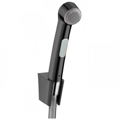 Hansgrohe Гигиенический душ 1jet, со шлангом 1,25м и настенным держателем, цвет: шлифованный черный хром 32129340
