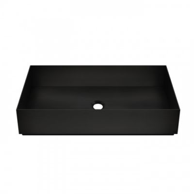 GESSI 316 Раковина 60x35 см., для установки на столешницу, без перелива, нержавеющая сталь, цвет: Black XL 54606#299