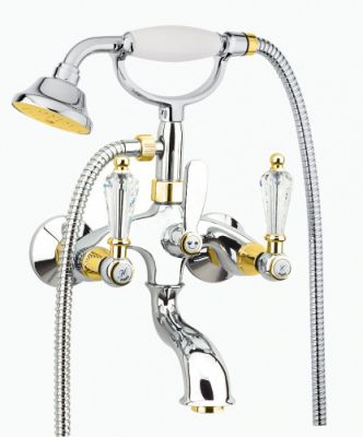 Смеситель для ванны Fiore GIOIELLI (SWAROVSKI®) 08CO0600, золото