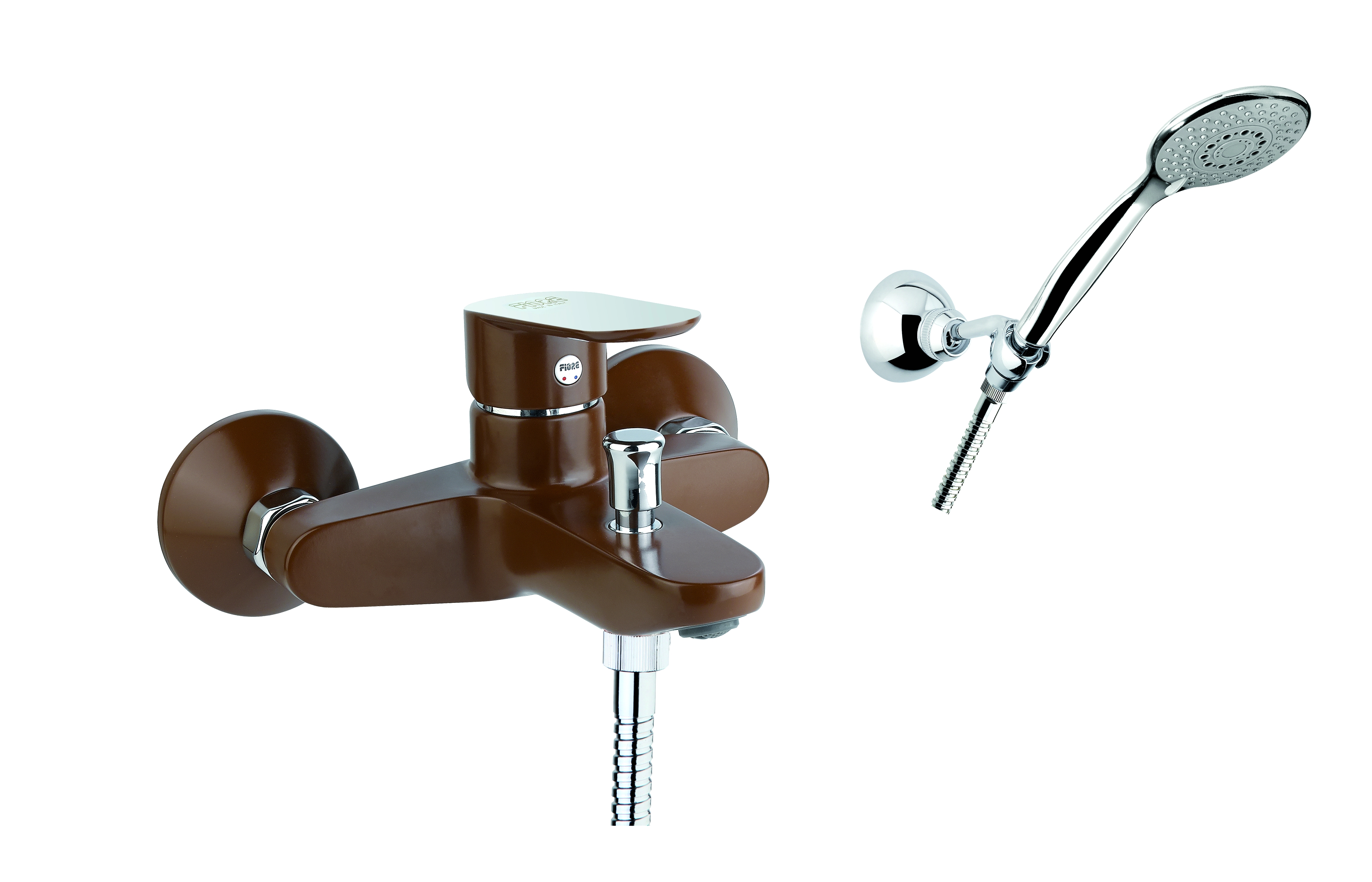 Смеситель для ванны Fiore KEVON CHIC 81MX8150, хром/коричневый