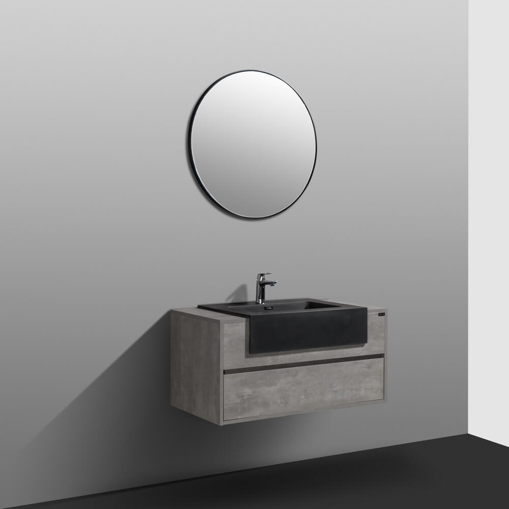 903U1000 Мебель B&W U903.1000 основной шкаф, Blum направляющие, кварцевая раковина (1000x550x512)