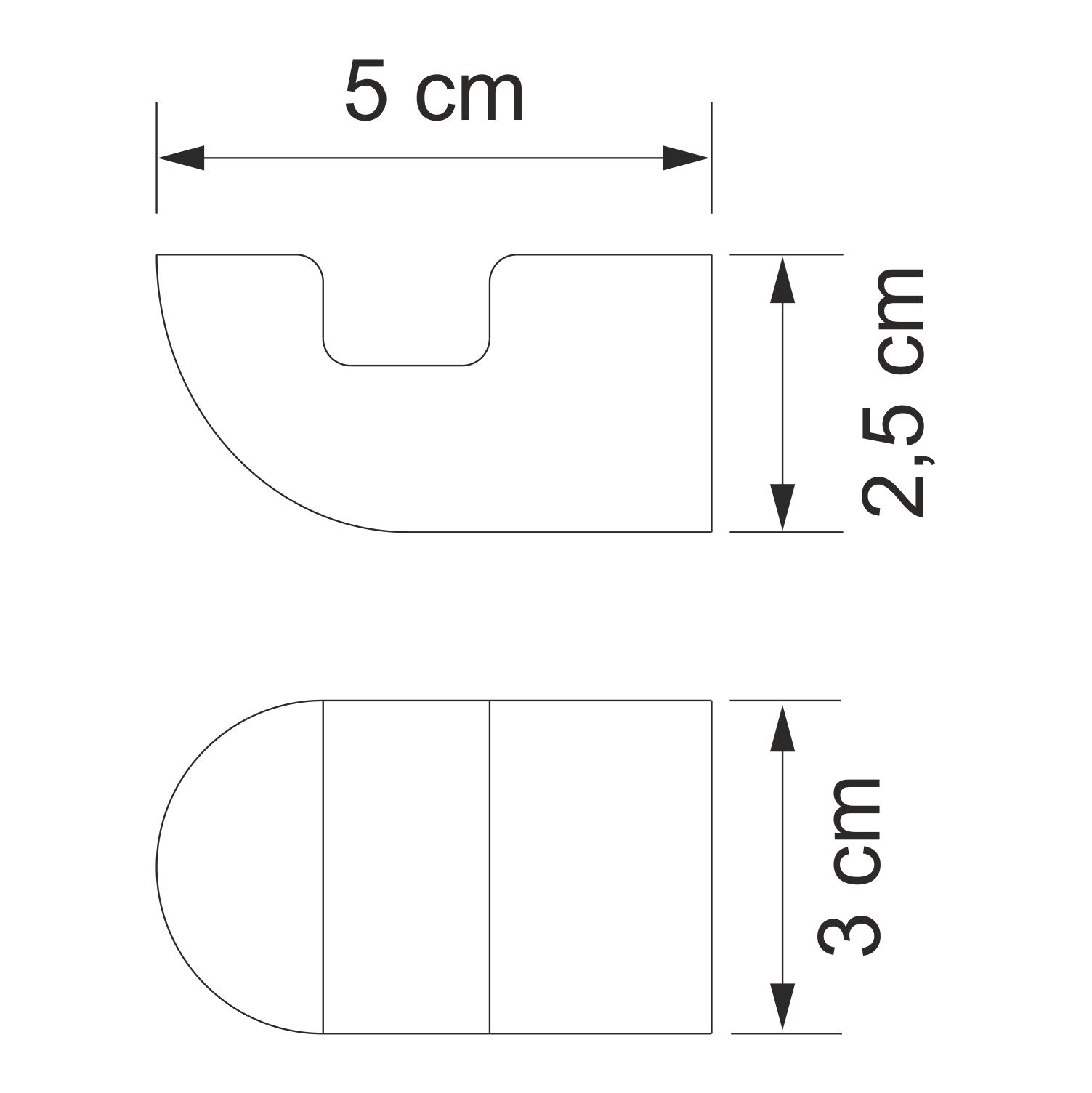 Kammel K-8323 Крючок Размеры (Ш/В/Г): 3х2,5х5 см