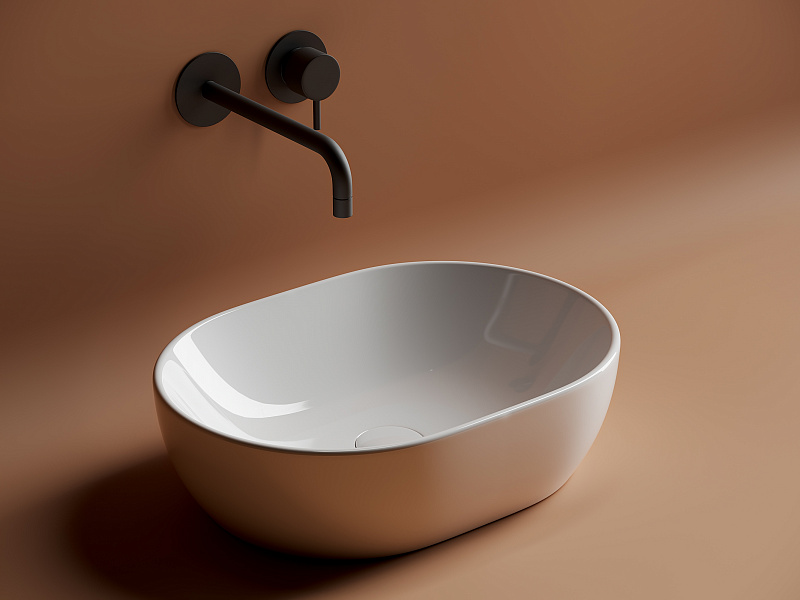 Умывальник чаша накладная овальная 480*350 Ceramica Nova Element