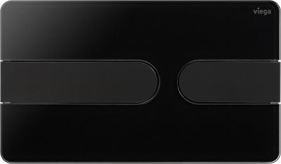 Панель смыва Prevista Viega Visign for Style 23 чёрный глянец/мытовый