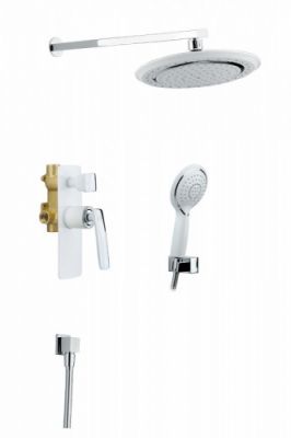 Душевая система встроенная Timo Helmi SX-4069/00-16SM (412) хром-белый