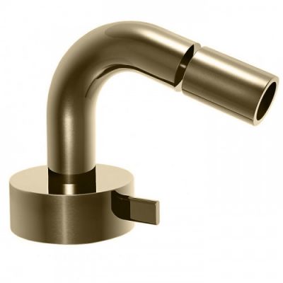 Fantini AF/21 Смеситель для биде, 1 отв., излив: 130 мм, цвет: Matt British Gold PVD 27 P6 A008WF