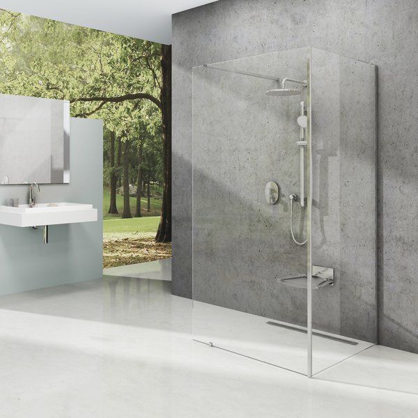 GW9FM0C00Z1 Душевой уголок Ravak ST Walk-In Free 1400 блестящий