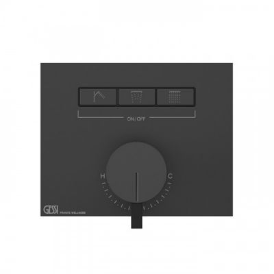 Gessi Hi-Fi Смеситель для душа, с включением до 3 источника одновременно, внешняя часть, цвет: black XL 63081#299