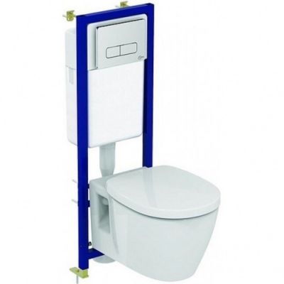 Промо-комплект 3 в 1 Ideal Standard с подвесным унитазом CONNECT E803501 и инсталляцией TE-MA NEW W3710AA
