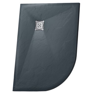 Душевой поддон асимметричный RGW ST/AR-G Графит  800x1200