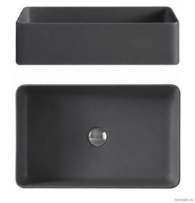 001 383 013 NIC Design Semplice раковина 600x370 мм, прямоугольная, цвет Antracite