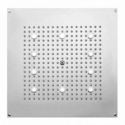 BOSSINI DREAM-CUBE Верхний душ 470 x 470 мм, с 10 LED (белый), блок питания/управления, цвет: Никель шлифованный H37453.094