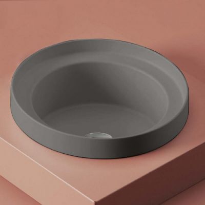 Artceram Fuori Scala Раковина 40 см, без отв., встраиваемая, без перелива, цвет: grigio oliva
