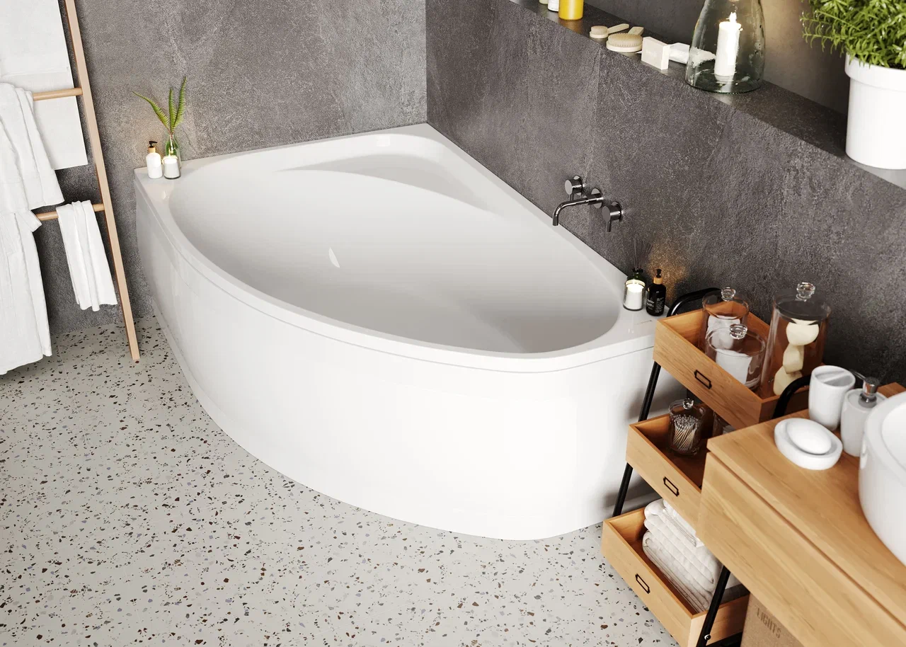 Акриловая ванна VAGNERPLAST HAPI 170x110 Left