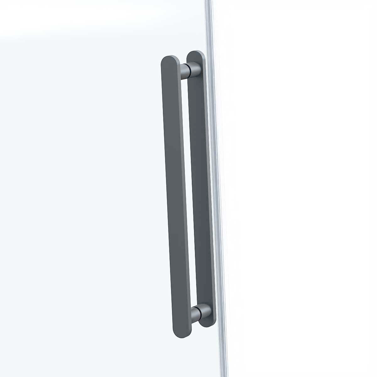 Душевая дверь Como Soft VDS-1CS110CLGM, 1100, вороненая сталь, стекло прозрачное