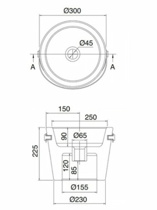 Раковина ведро Scarabeo Bucket 8804/R