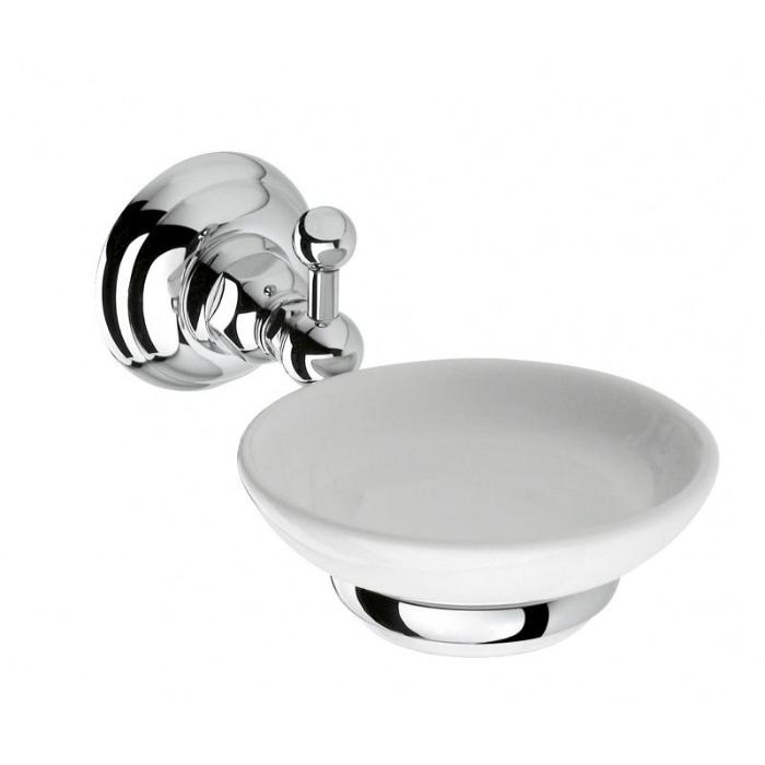 Nicolazzi Accessori Classica Мыльница подвесная, цвет: хром/белый 1487CR