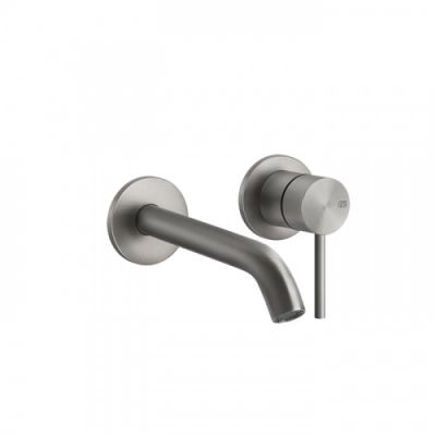 Gessi 316 Встраиваемый смеситель с изливом 146-116мм, внешняя часть, цвет: steel brushed 54083#239